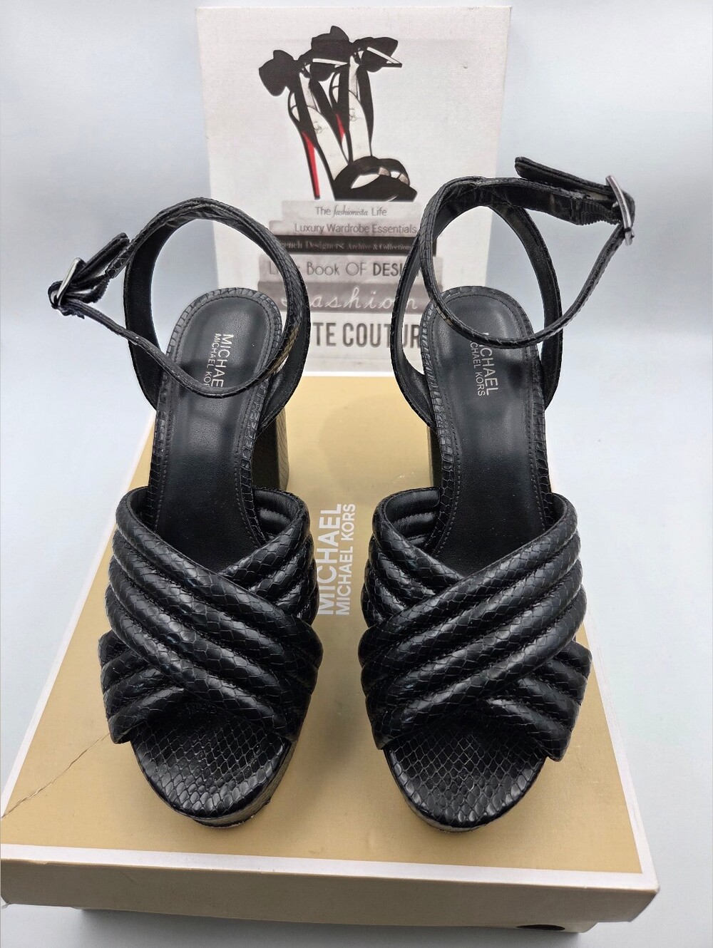 MICHAEL KORS donna  Sandalo Royce Platform in pelle- 7M